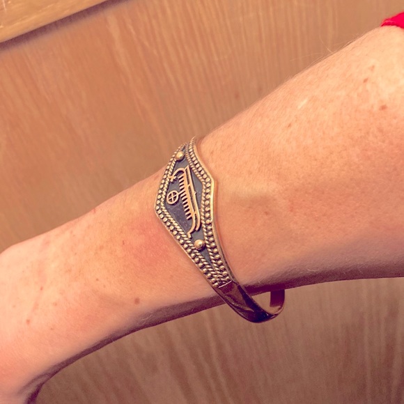 Viking Ship Cuff Bracelet - Picture 4 of 4